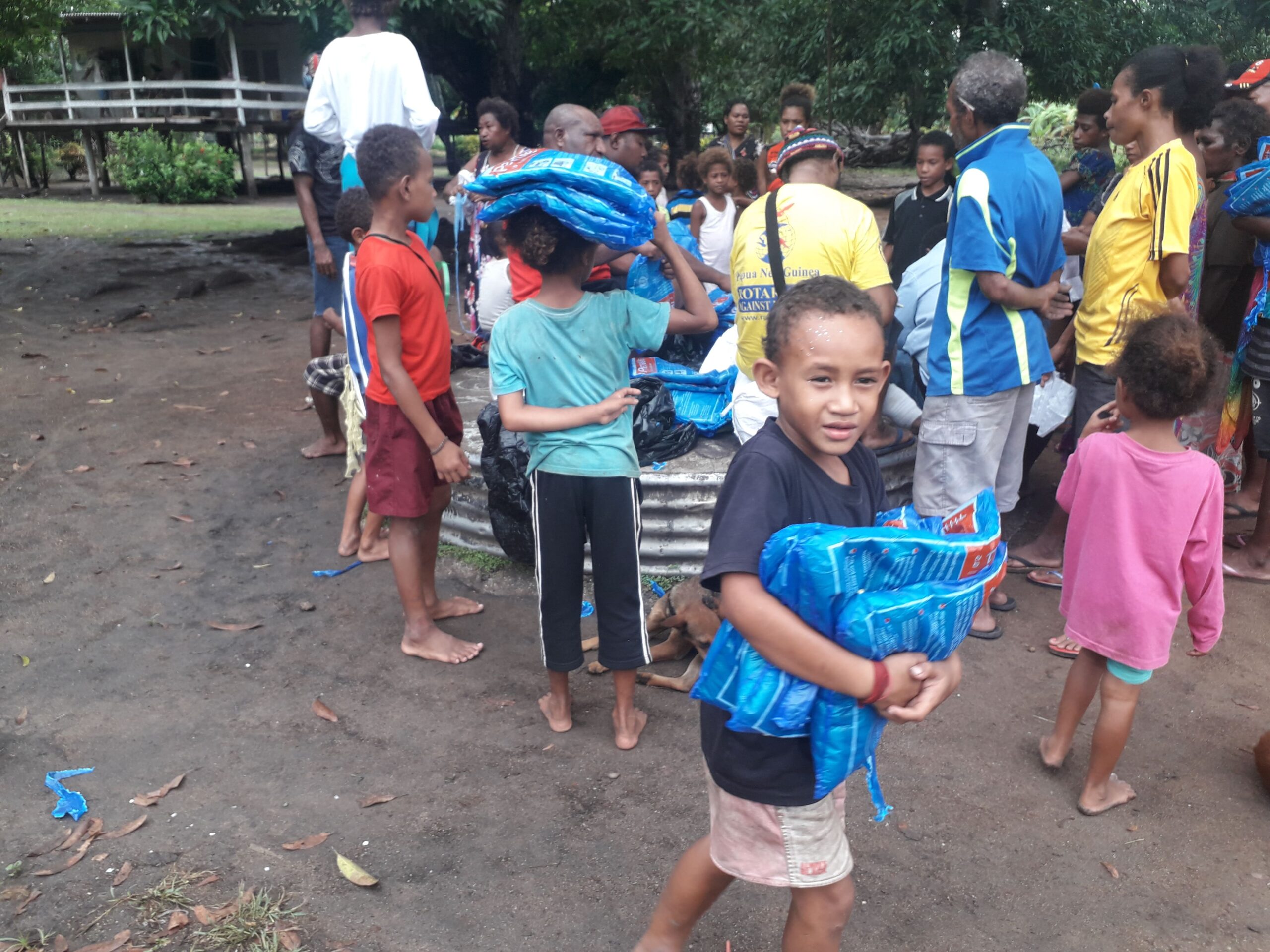 Children getting LLIN Nets